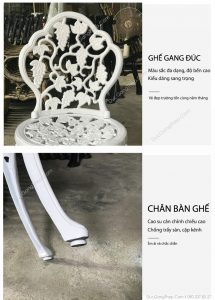 ban ghe gang duc kieu dang chau au ben dep, sang trong, gia re