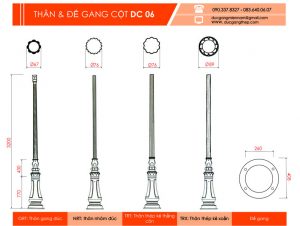 cột đèn dc 06