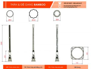 trụ đèn bamboo