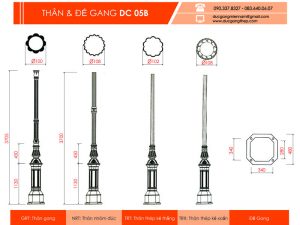 trụ đèn chiếu sáng DC 05 B