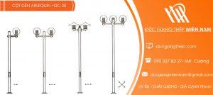 trụ đèn trang trí arlequin